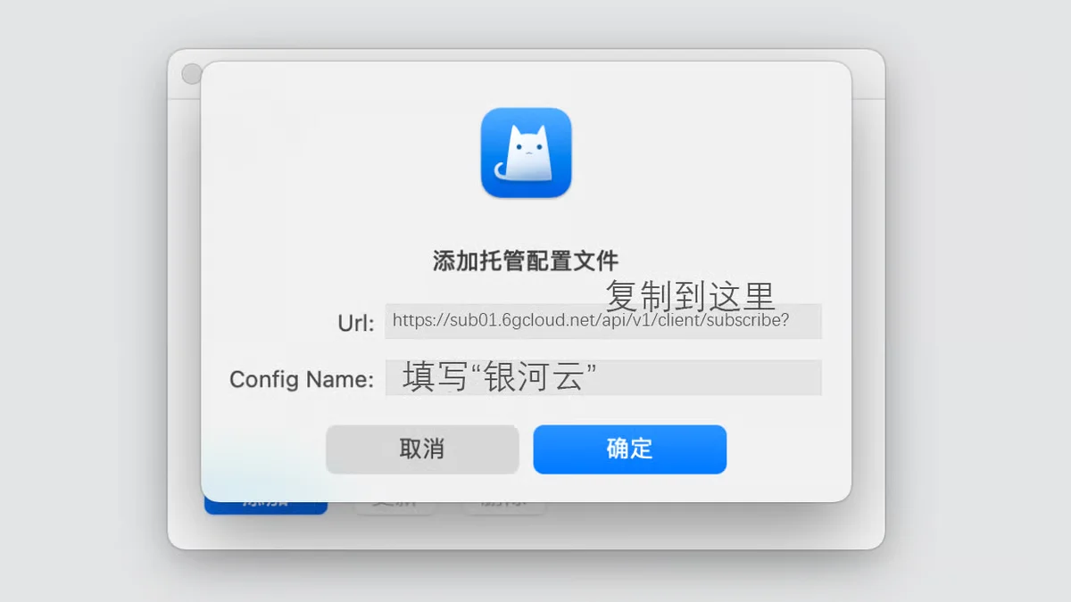 步骤 2 · 粘贴订阅 URL