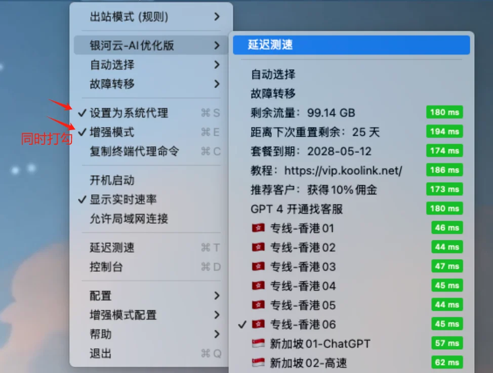 步骤 5 · 启用系统代理